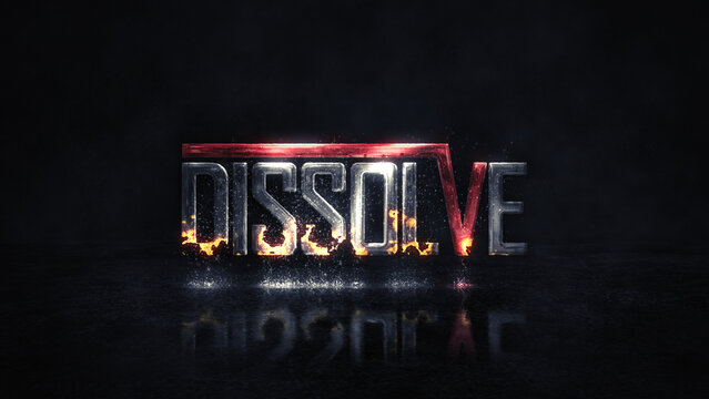 Dissolving Metal Logo