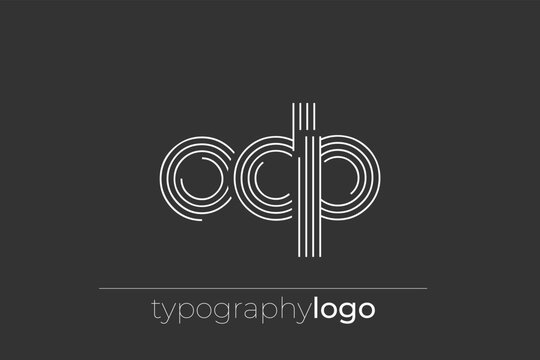 ODP modern geometric typography logo