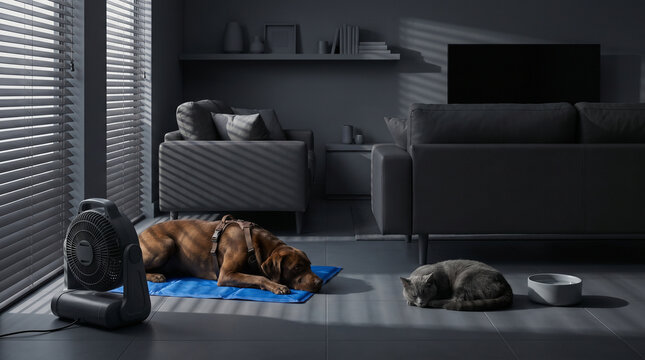 Indoor Heat Wave Power Outage Care For Dog Cat At Home