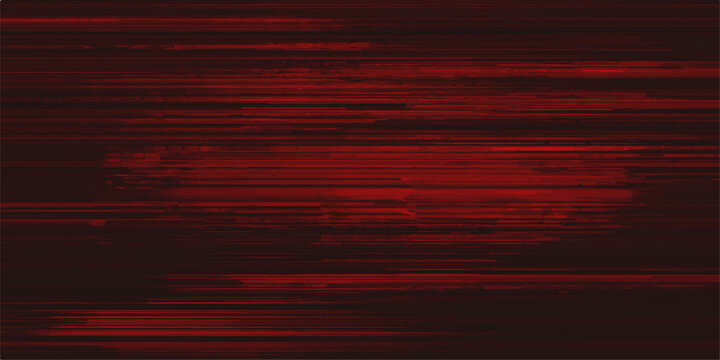 Abstract dark red digital noise texture with horizontal streaks, suggesting corrupted data or a glitch effect.