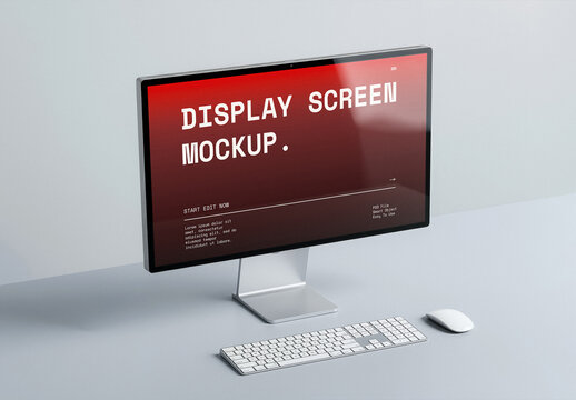 Nordic Silence Studio Display Perspective Screen Mockup