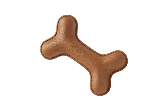 Pet Chew Toy Synthetic Leather Dog Teether Isolated on Transparent Background