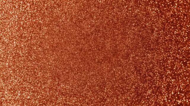 Glittering copper texture shifts: mesmerizing motion and shine in goldtoned frames