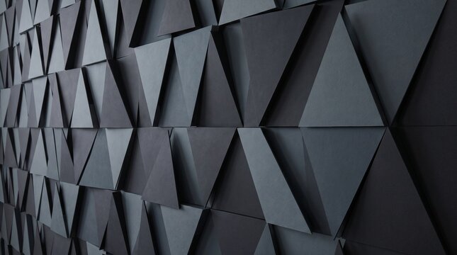 Abstract geometric background with dark gray triangles in a repeating pattern