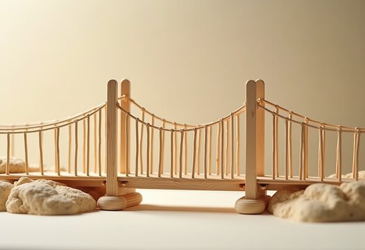 Intricate Miniature Matchstick Bridge Building Craft Artistry Challenge