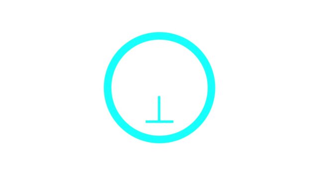 Line microphone animation with sound waves. Audio technique of a streamer, a podcaster, a musician. Contour equipment of audio broadcasting. White lines on white. 4k video