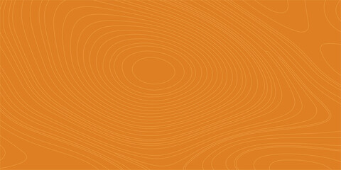 Orange topographic map background with abstract wavy contour lines mimicking a minimal geographic terrain or wood grain. topographic map, geographical contour lines, a stylized natural wood texture © Creative Lis