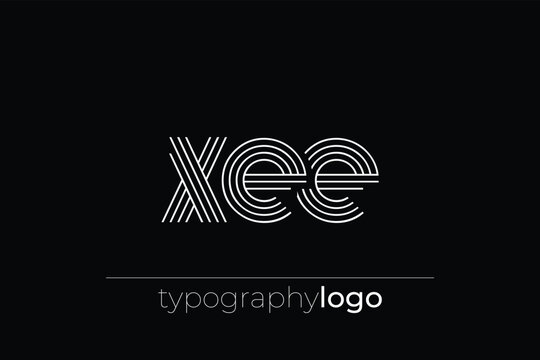 XEE modern geometric typography logo