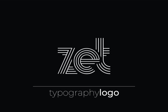 ZET modern geometric typography logo