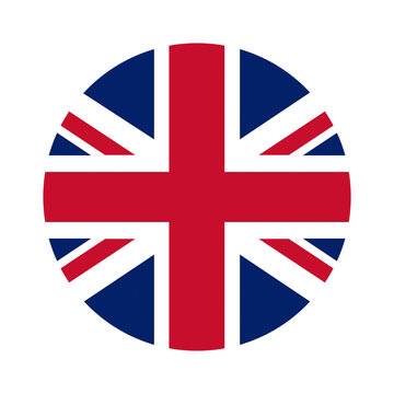 PNG Circular British flag illustration on transparent background