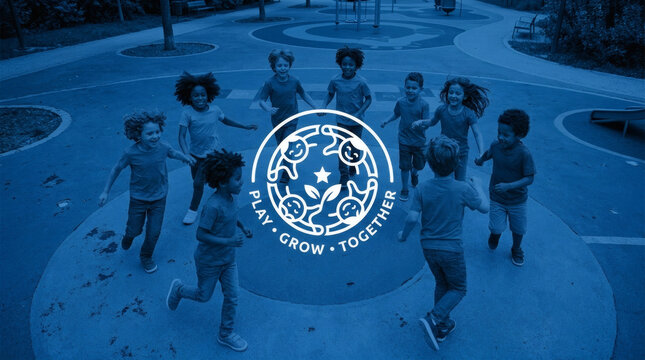 Children Playing Together in Circle.