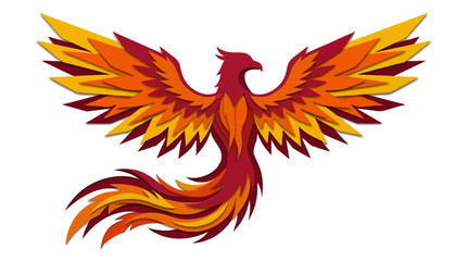 Fototapeta premium Phoenix Bird Mythical Creature.