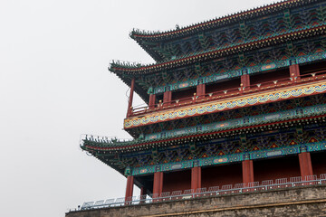 Obraz premium Beijing, China at the Zhengyangmen Gatehouse in Tiananmen Square.
