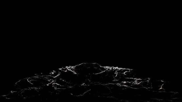 a ship boa water wave with foam