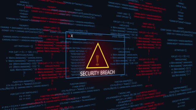 Computer Code Programming Hacking Digital Glitch Overlay Effect Background. warning message hacked alert. Error signal Virus code software hack. Malware Malicious software virus Security. Cyber System
