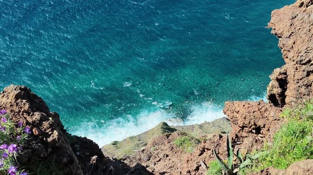 Static cliff view from Farol da Ponta Pargo, Western Madeira