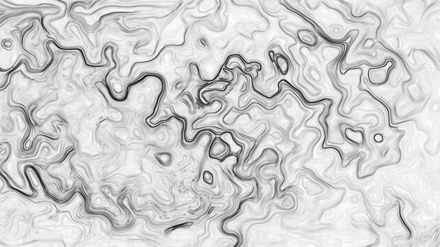 Black and White Abstract Ink Paint Flow Texture Background