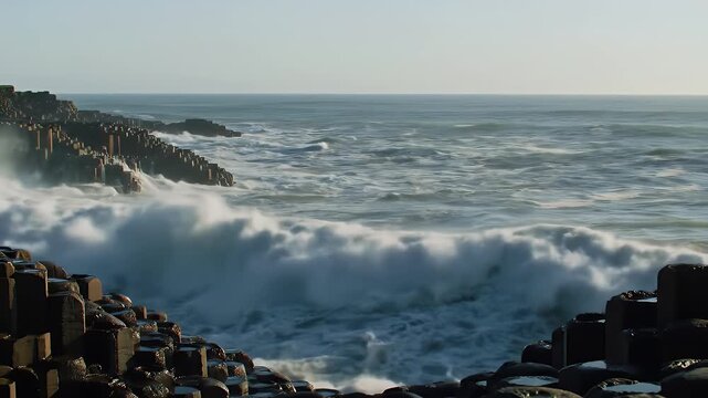 Giants Causeway Waves.