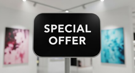 Fototapeta premium Special Offer Sign in Gallery
