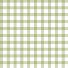 Soft sage green gingham plaid pattern with classic checkered design. Seamless repeating background perfect for fabric decor. © Ida Rofiatul Millah