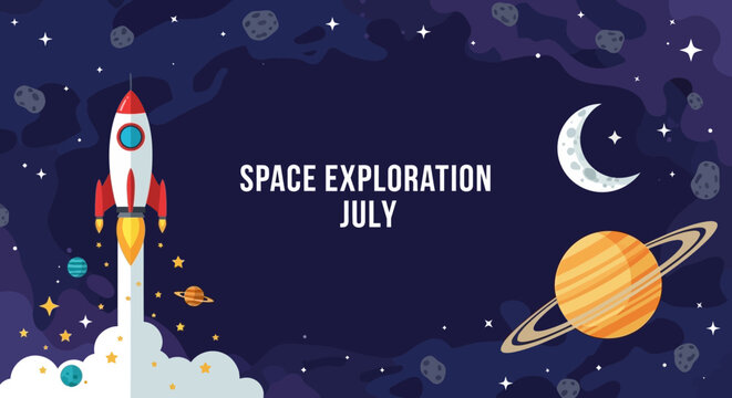 Rocket Launching into Cosmic Space with Planets and Stars