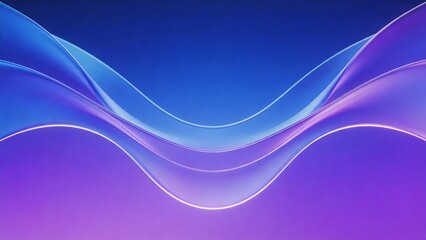 Obraz premium Abstract flowing shapes in blue and purple