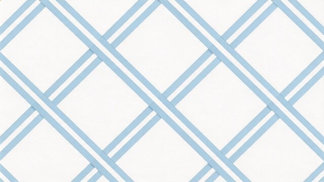 Blue and white geometric lattice pattern