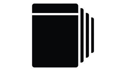 Adhesive note pad set icon, office stationery symbol © Monwara67