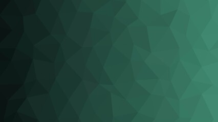 Fototapeta premium Dark Green Low Poly Geometric Background with Modern Abstract Polygon Design