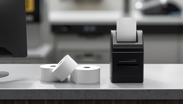 Blank queue ticket dispenser with service management concept