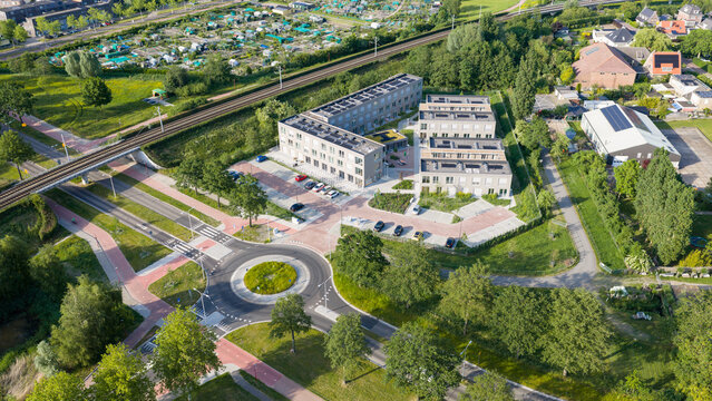 Aerial View of Flexwoningen Ruimtebaan in Zoetermeer