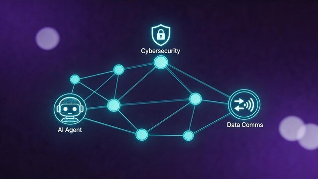 AI agent cybersecurity data comms network