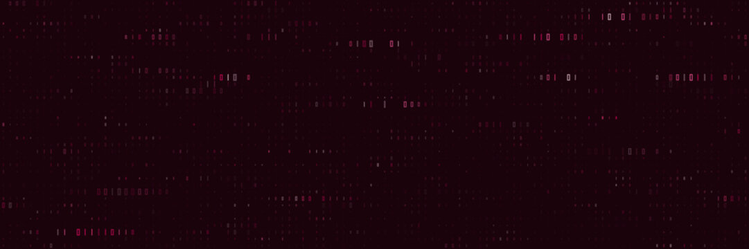 Dark Red Binary Code Background for Cybersecurity and Data Privacy Concepts Digital Hacking Abstract Texture