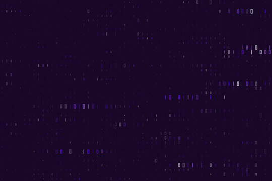 Abstract Binary Code Background with Digital Data Stream Patterns for Cyber Security and Technology Concepts