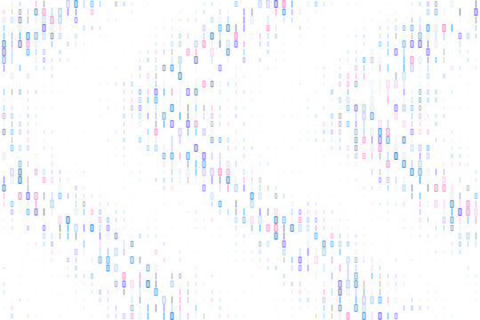 Abstract Binary Code Wave Pattern Digital Data Stream Background for Technology and Cybersecurity Concepts