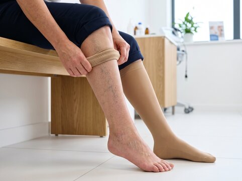 Compression Stocking Therapy for Varicose Veins and Circulation