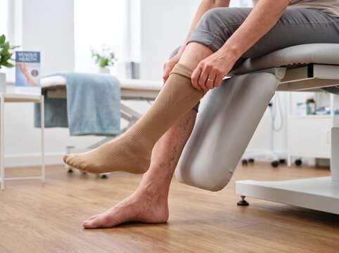 Compression Stocking Therapy for Varicose Veins and Circulation
