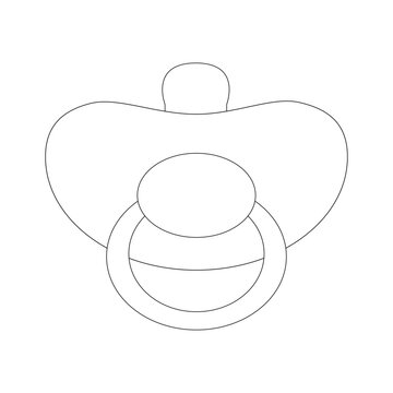 Baby Pacifier Line Icon