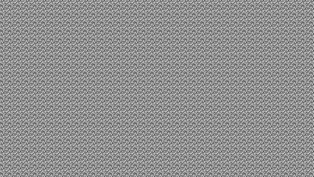 A high resolution monochrome texture featuring intricate repeating patterns of small gray shapes arranged in a dense digital grid format