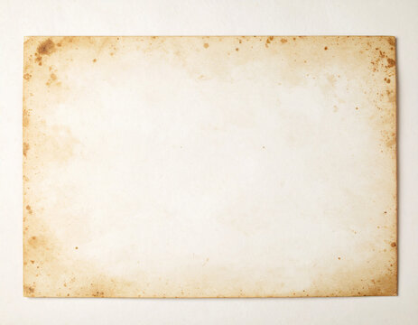 アンティークな風合いの古い紙の背景テクスチャ / Vintage old paper texture background with stains