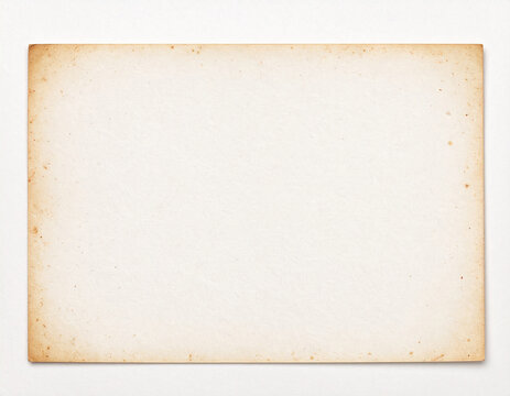 アンティークな風合いの古い紙の背景テクスチャ / Vintage old paper texture background with stains