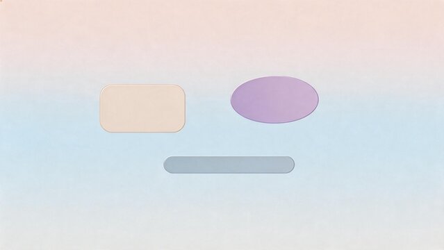 Abstract shapes on gradient background