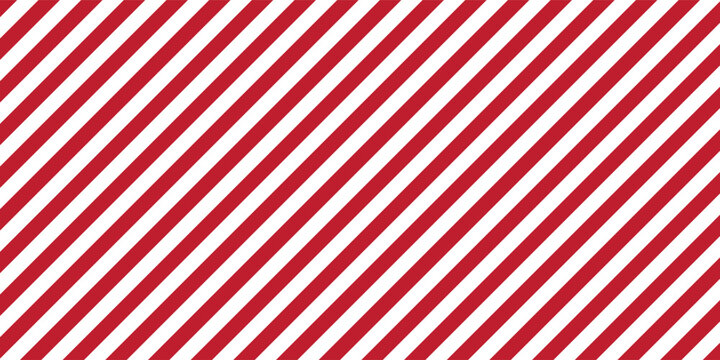 red stripes on white background. Striped diagonal pattern Vector illustration of Seamless background Christmas or winter theme Background with slanted lines. vector illustration