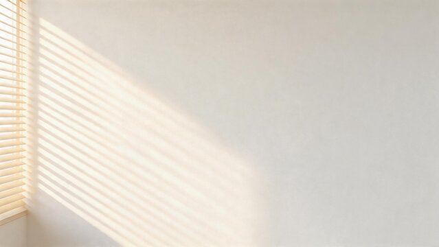 Sunlight through window blinds