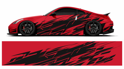 Red sports car with black design. © IP STOCK