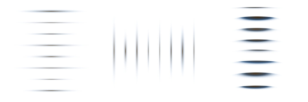 Abstract Motion Blur Lines and Elliptical Shadow Elements for Graphic Design and Digital Backgrounds