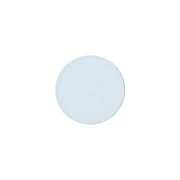 Light Blue Round Paper Cutout