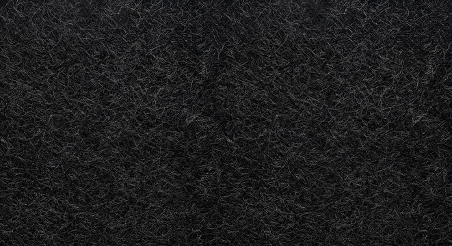 Black carpet texture background with soft fibers and fabric pattern