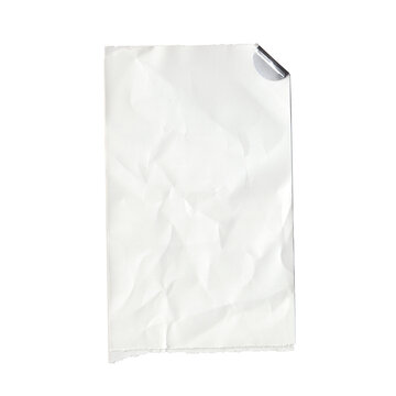 Crumpled Note Paper with Paper Clip