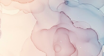 Obraz premium Soft Pastel Ink Flow Abstract Background